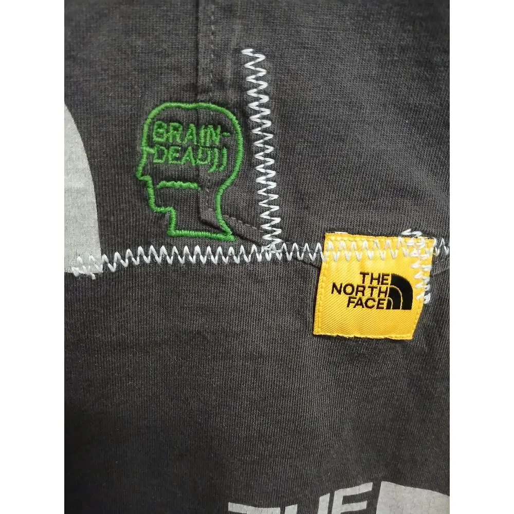 The North Face Brain‎ Dead Collab Collectible T-shirt Sz M Black Skull Embroider